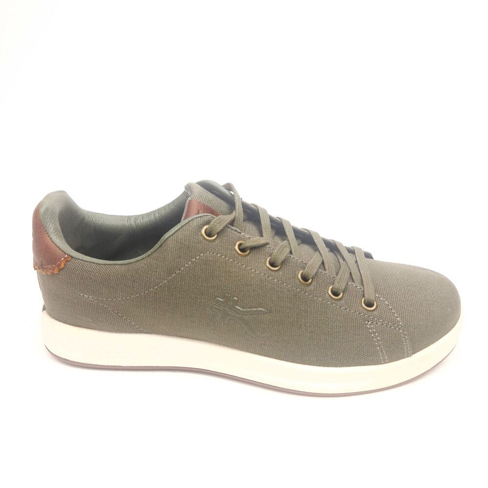 Kuru Men's Roam Green Canvas Lace Up Casual Comfort Sneakers Size 7.5 M